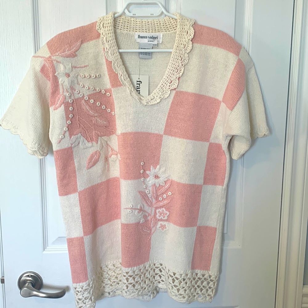 Franco Valeri ladies cotton knit sweater in size Medium